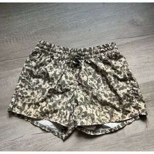The North Face Unlined Camo Outdoor Running Shorts women small‎